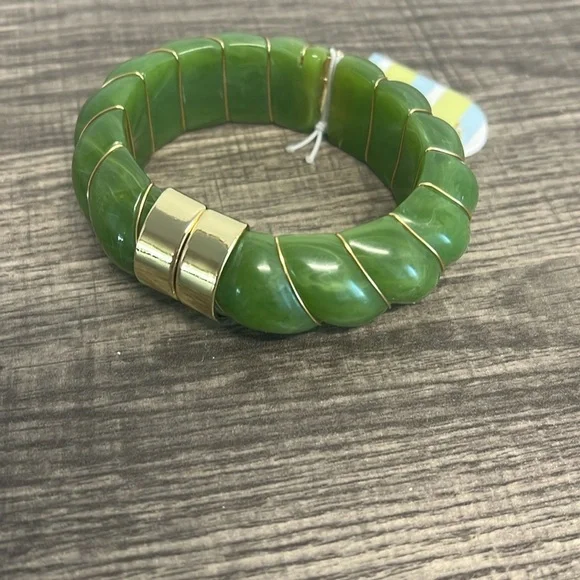 Piper K | Green & Gold Bracelet ✨ - Picture 1 of 8